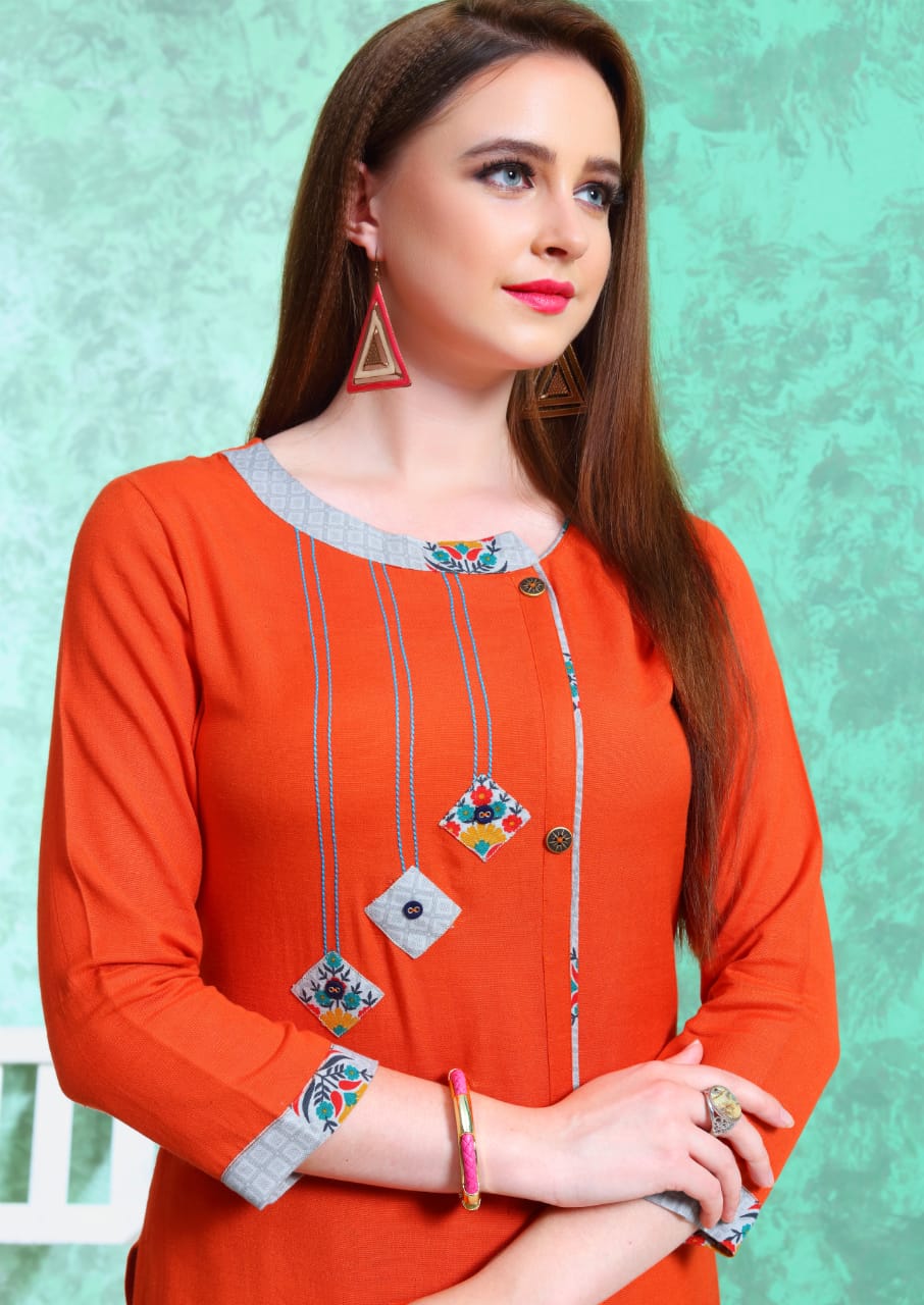 Atithi By Vasangi Designer Rayon Kurtis With Plazzo Collection