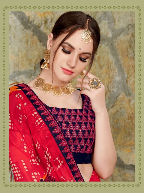 Finn By Kodas Georgette Printed Saree Collection