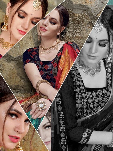 Finn By Kodas Georgette Printed Saree Collection