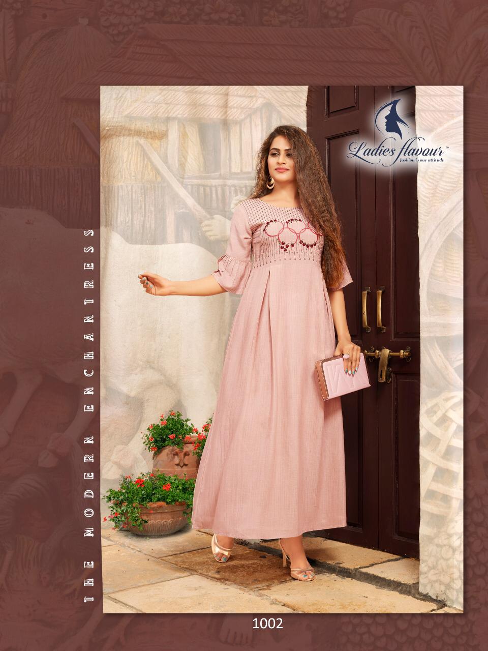 Hashtag By Ladies Flavour Designer Rayon Kurtis Collection