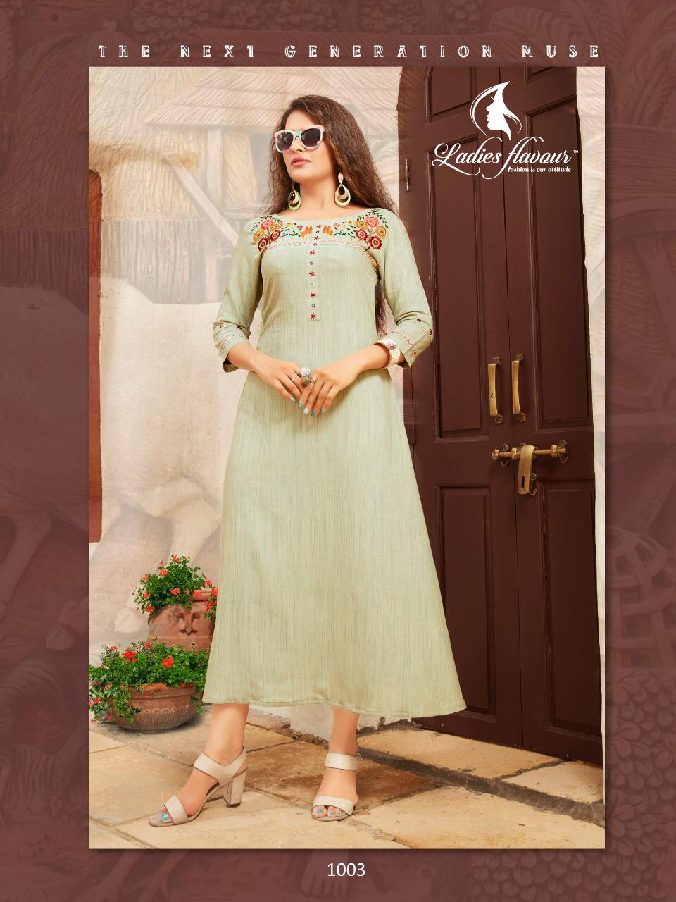 Hashtag By Ladies Flavour Designer Rayon Kurtis Collection