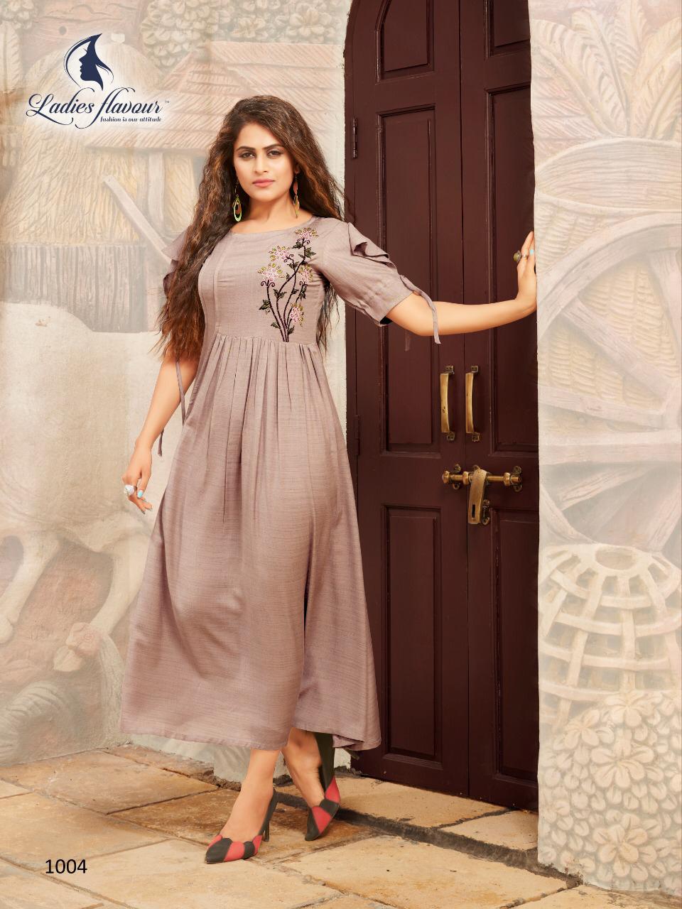 Hashtag By Ladies Flavour Designer Rayon Kurtis Collection