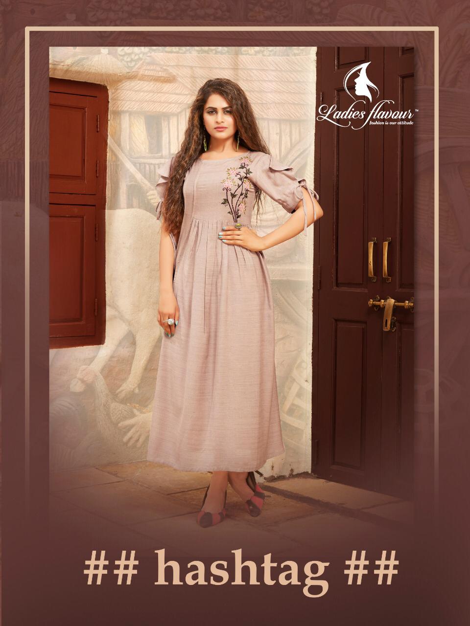 Hashtag By Ladies Flavour Designer Rayon Kurtis Collection