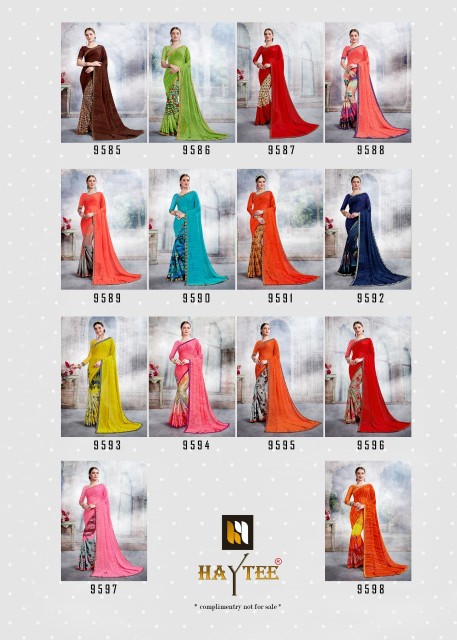 Sakhi By Haytee Casual Wear Printed Saree Catalogue
