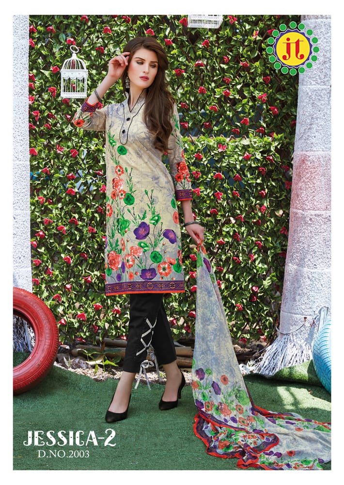 Jessica Vol 2 By Jt Printed Cotton Dress Material Catalogue