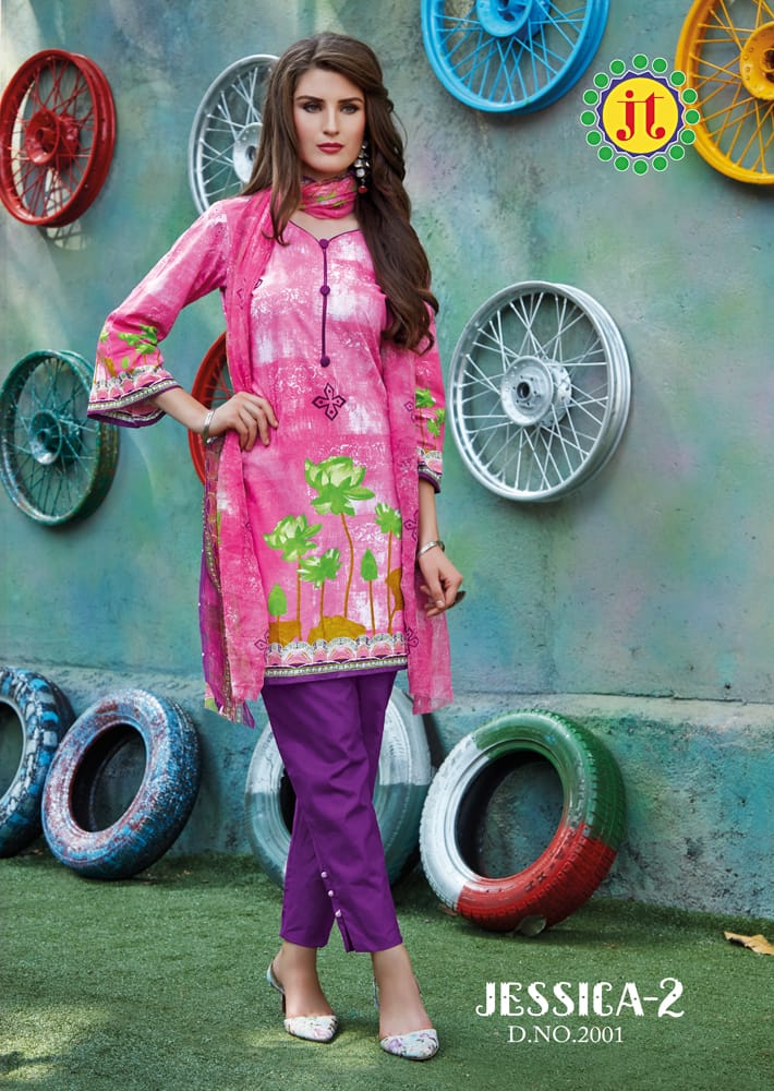 Jessica Vol 2 By Jt Printed Cotton Dress Material Catalogue
