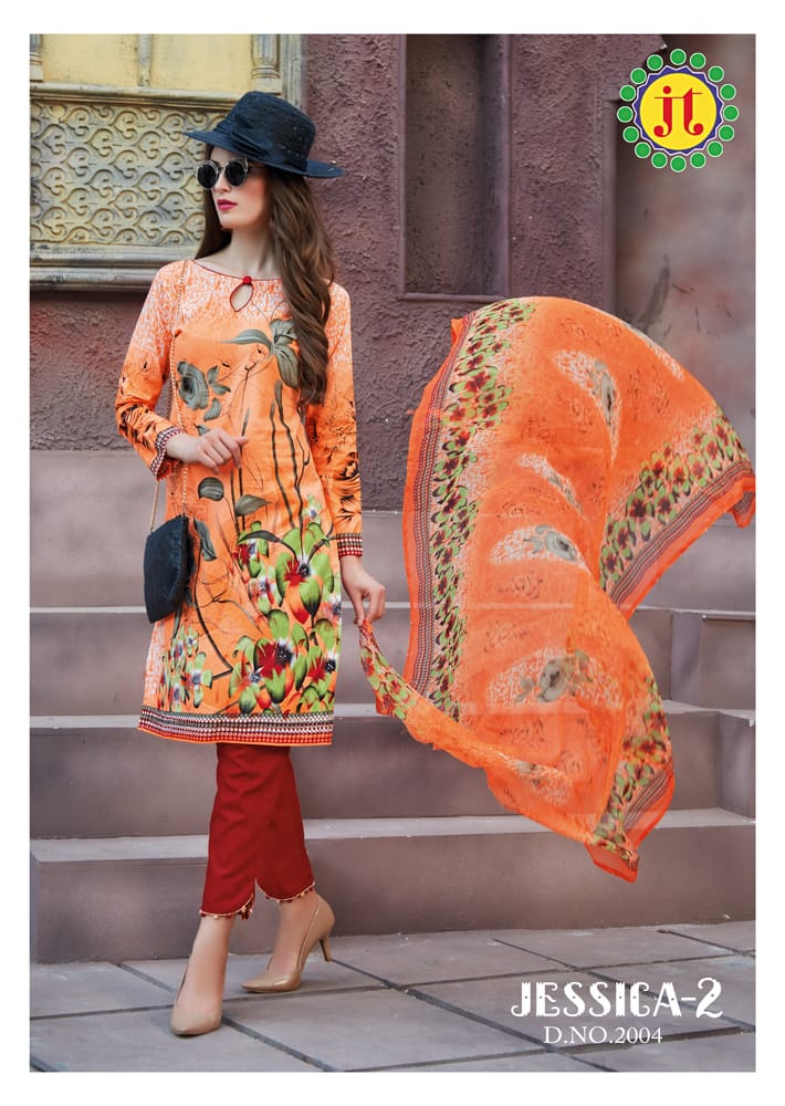 Jessica Vol 2 By Jt Printed Cotton Dress Material Catalogue