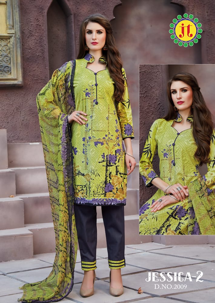 Jessica Vol 2 By Jt Printed Cotton Dress Material Catalogue