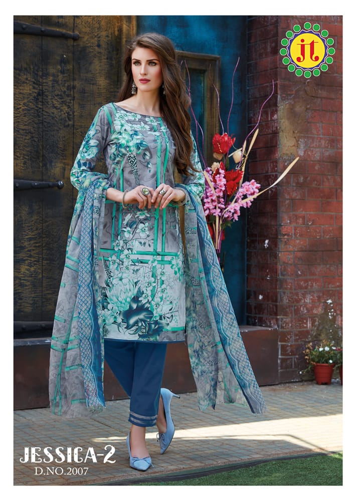 Jessica Vol 2 By Jt Printed Cotton Dress Material Catalogue