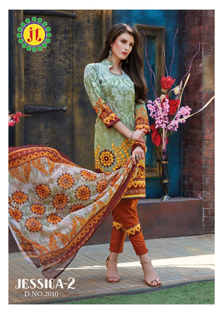 Jessica Vol 2 By Jt Printed Cotton Dress Material Catalogue