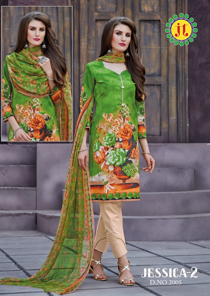 Jessica Vol 2 By Jt Printed Cotton Dress Material Catalogue