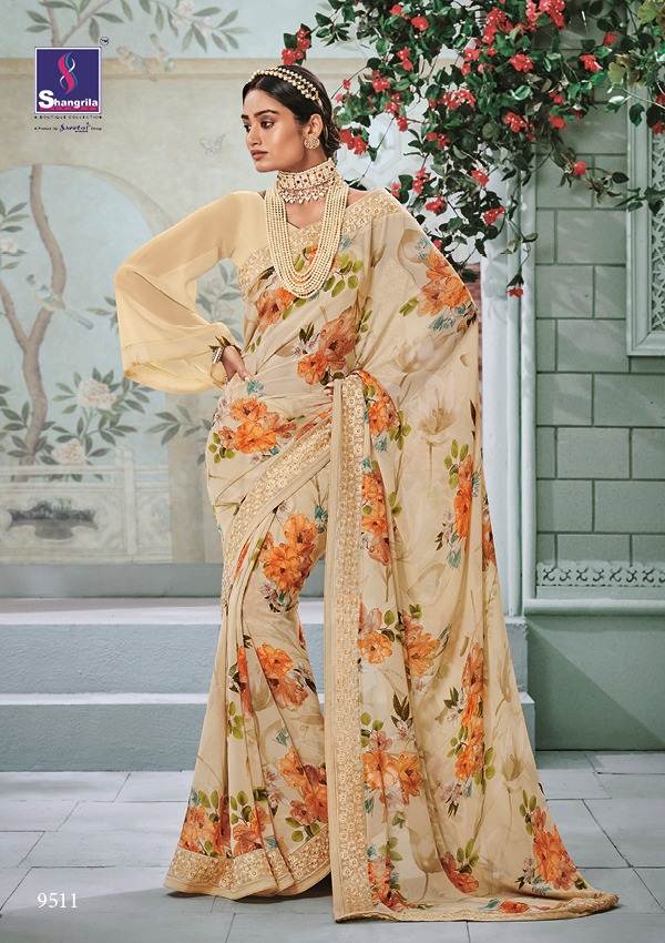 Kaamini Vol 11 By Shangrila Printed Sarees Catalogue