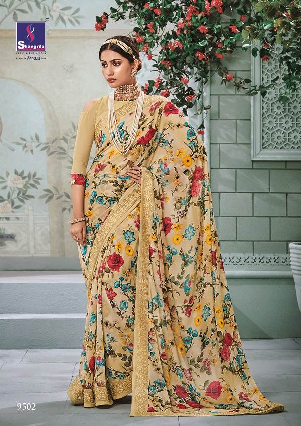 Kaamini Vol 11 By Shangrila Printed Sarees Catalogue