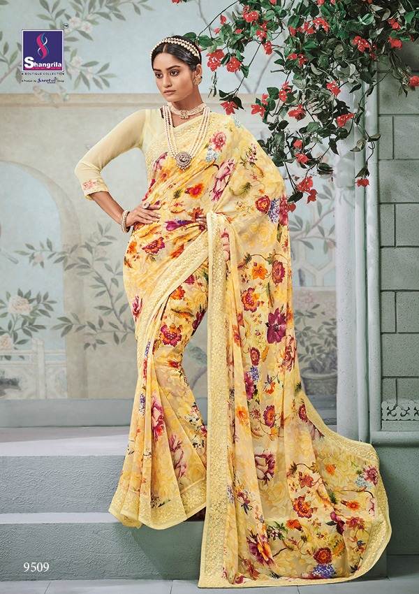 Kaamini Vol 11 By Shangrila Printed Sarees Catalogue