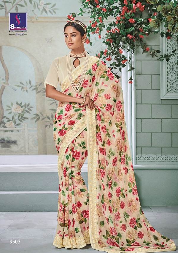 Kaamini Vol 11 By Shangrila Printed Sarees Catalogue
