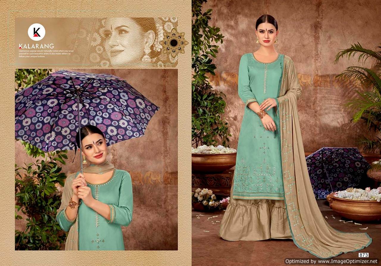 Umbrella By Kalarang Pure Jam Silk Cotton Salwar Suits