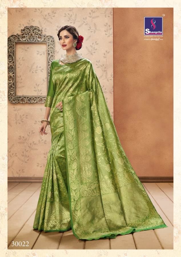 Komal By Shangrila  Silk Designer Festive Wear Silk Saree Catalogue