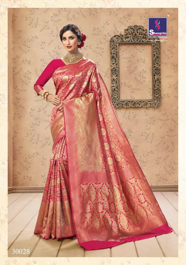 Komal By Shangrila  Silk Designer Festive Wear Silk Saree Catalogue