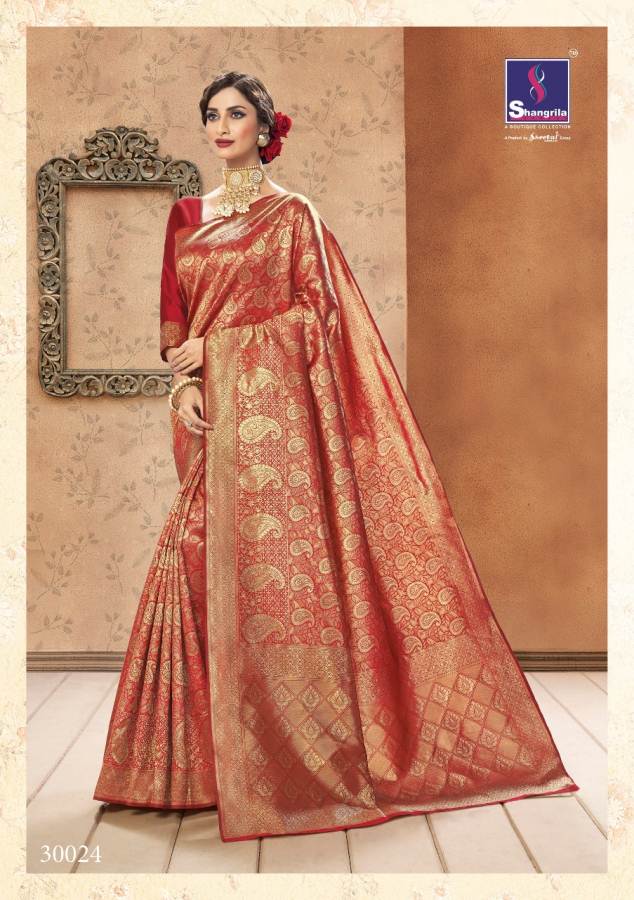 Komal By Shangrila  Silk Designer Festive Wear Silk Saree Catalogue