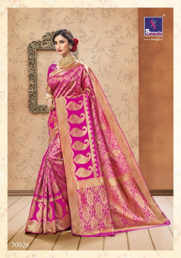 Komal By Shangrila  Silk Designer Festive Wear Silk Saree Catalogue