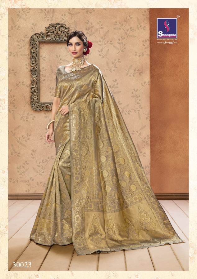 Komal By Shangrila  Silk Designer Festive Wear Silk Saree Catalogue