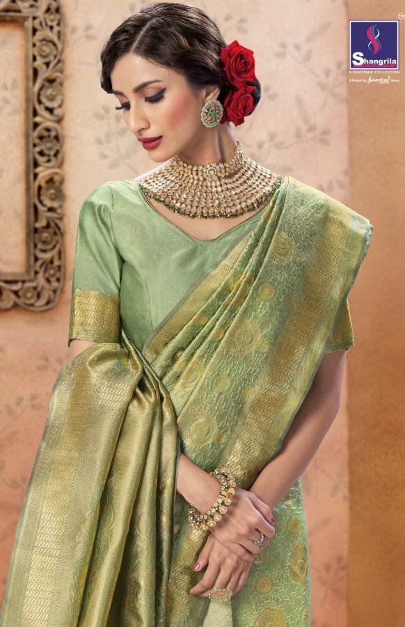 Komal By Shangrila  Silk Designer Festive Wear Silk Saree Catalogue