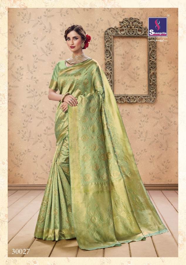 Komal By Shangrila  Silk Designer Festive Wear Silk Saree Catalogue