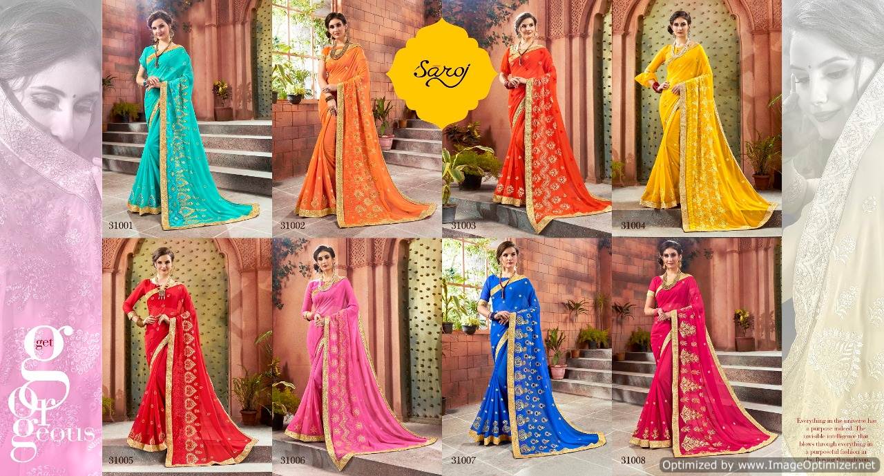 Man Mohini By Saroj Designer Wedding Wear Sarees Catalogue