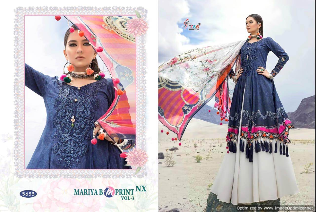 Mariya B Mprint 3 Nx By Shree Pakistani Suit Collection