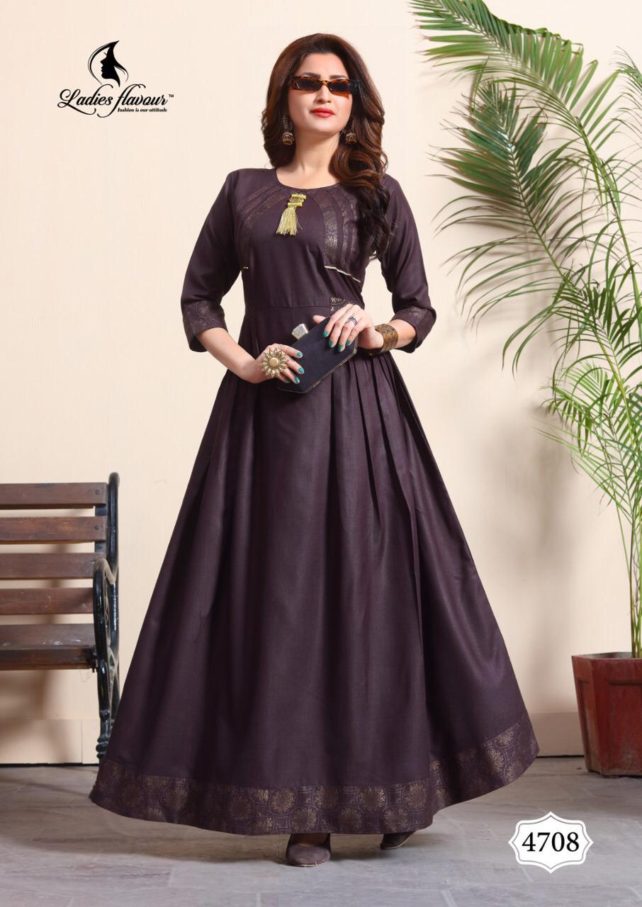 Miss World Vol 4 By Ladies Flavour Long Party Wear Gown Collection