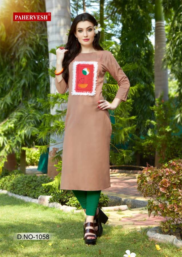Niharika Vol-3 By Pahervesh Causal Kurtis Catalogue