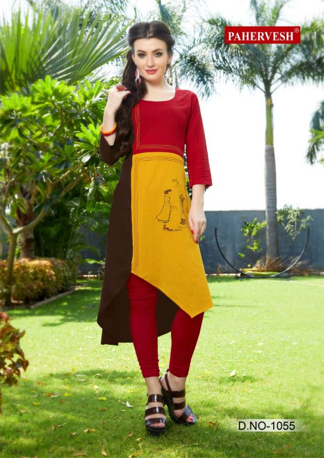 Niharika Vol-3 By Pahervesh Causal Kurtis Catalogue