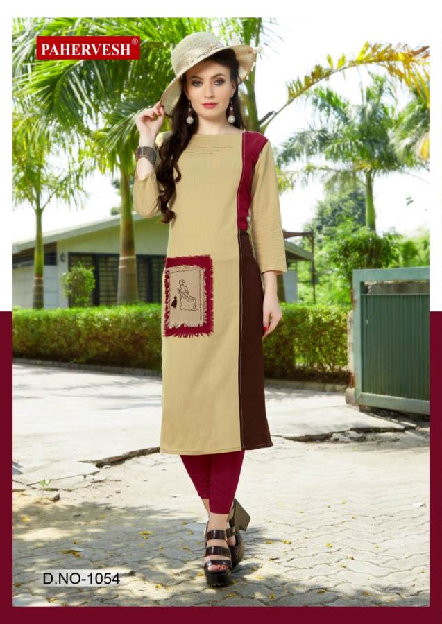 Niharika Vol-3 By Pahervesh Causal Kurtis Catalogue