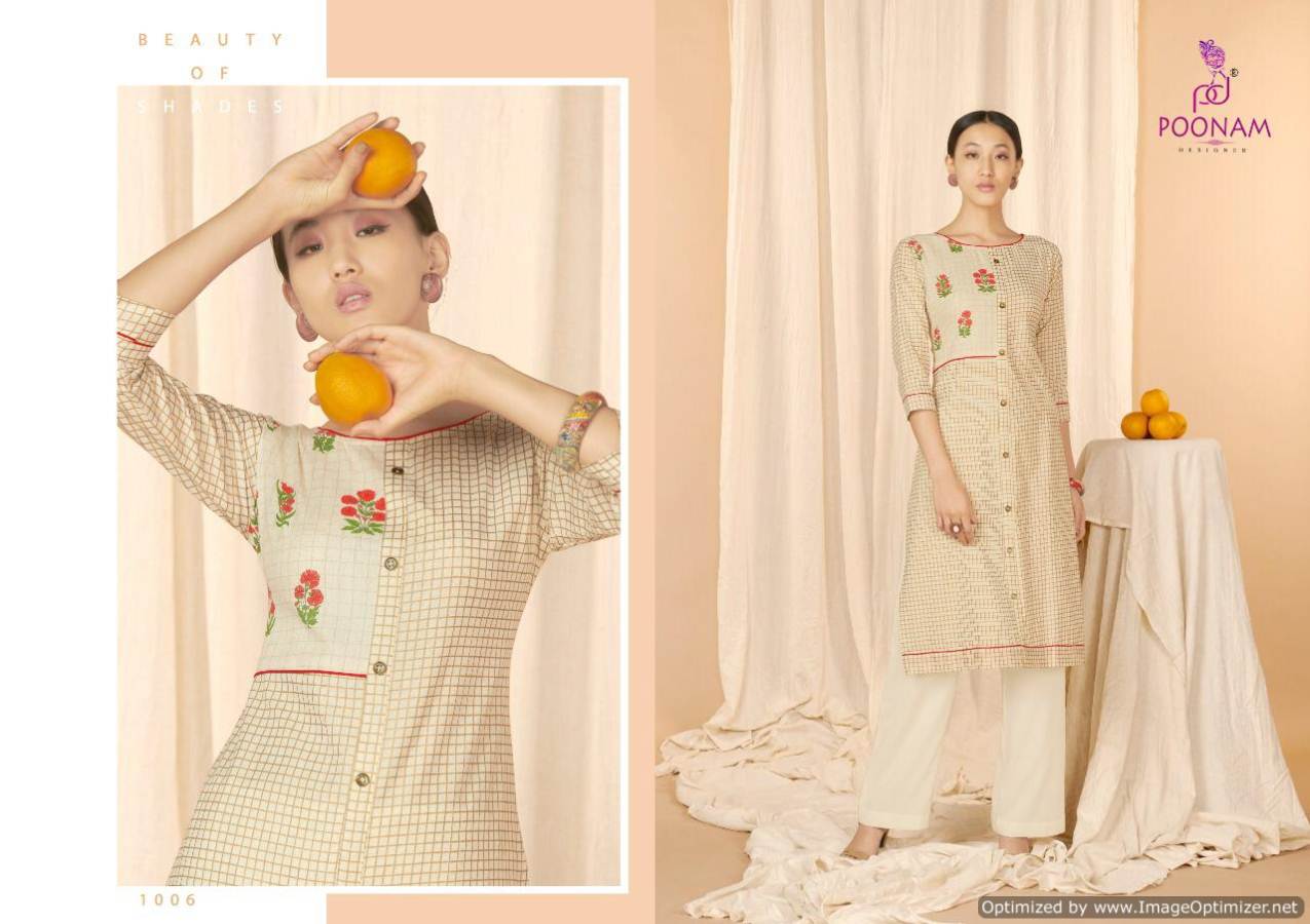 Aaria By Poonam Cotton Casual Wear Kurtis Collection