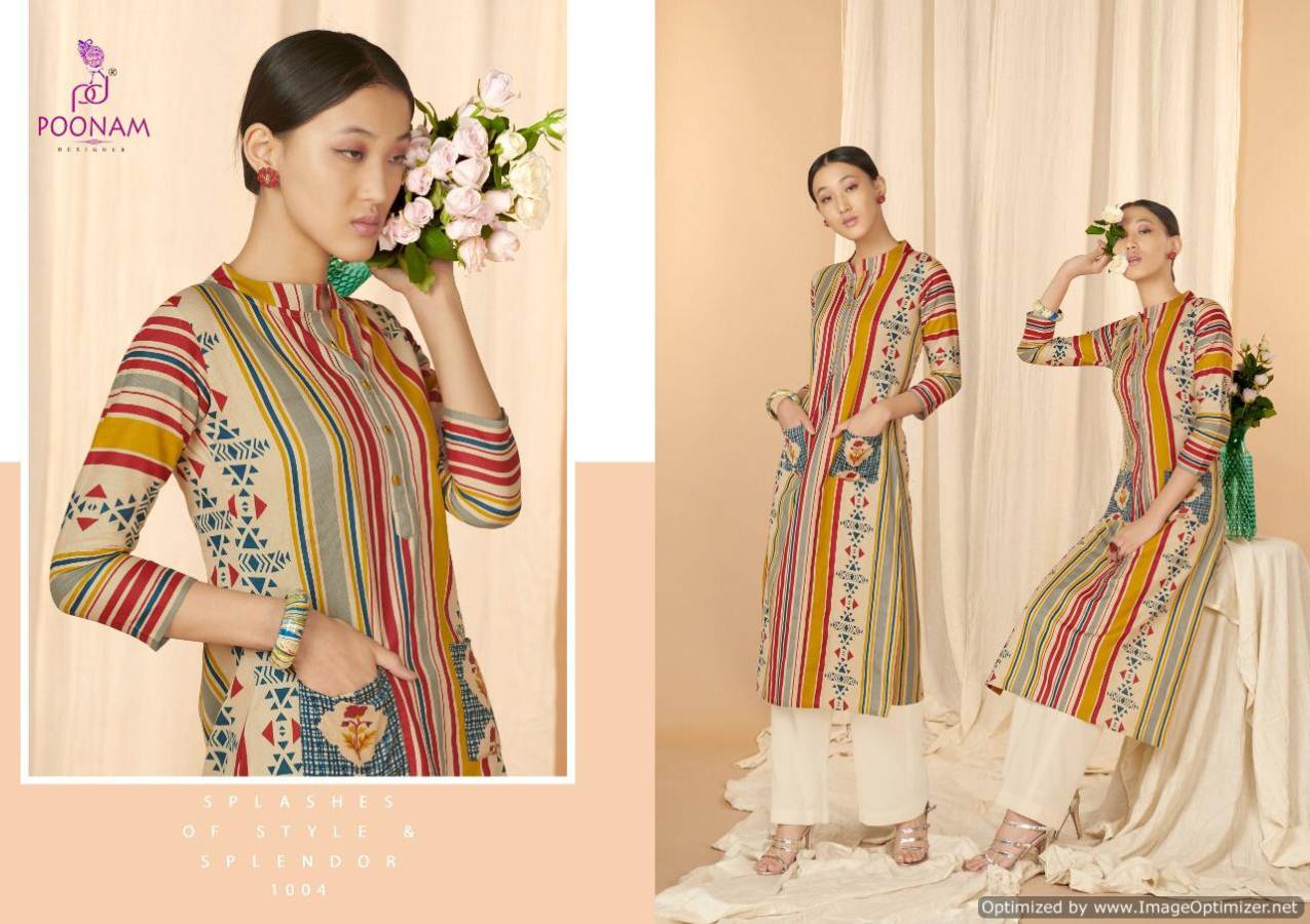 Aaria By Poonam Cotton Casual Wear Kurtis Collection