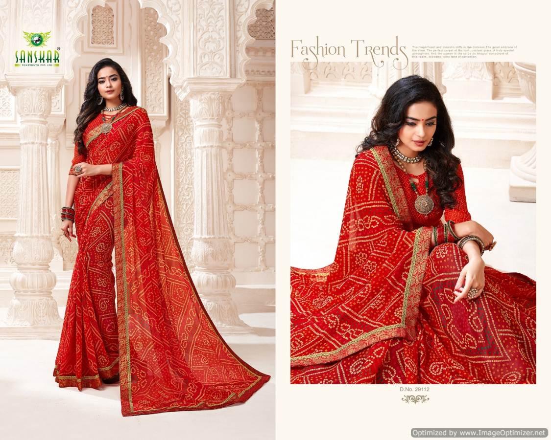 Resham Ki Dor By Sanskar Designer Georgette Saree Collection