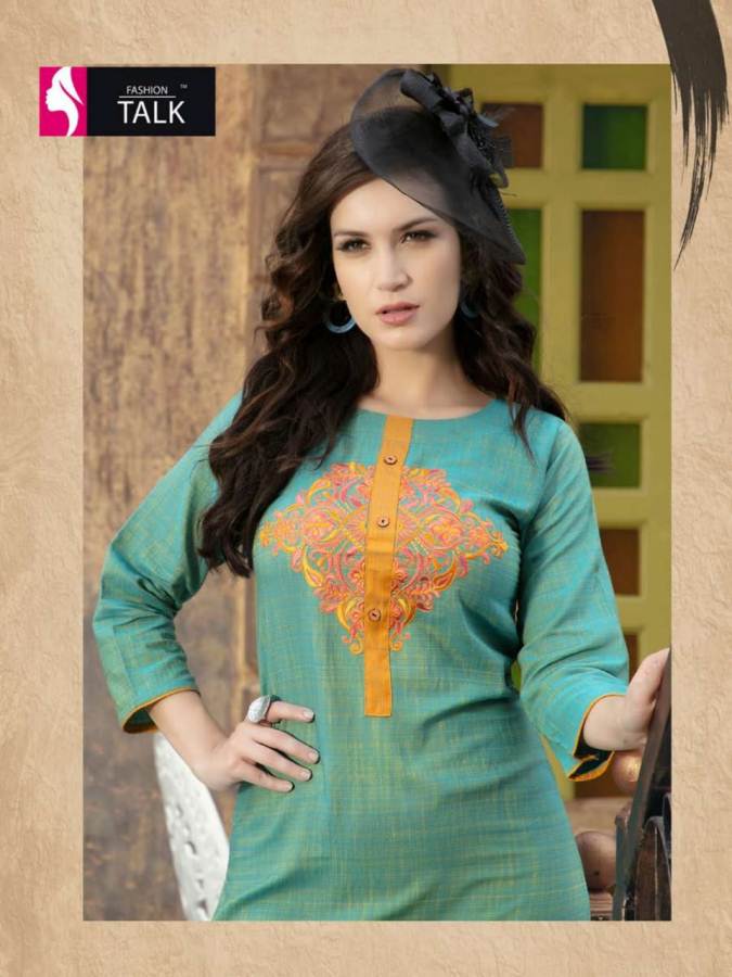 Rose Berryy By Fashion Talk Heavy Rayon Casual Wear Kurtis Catalogue