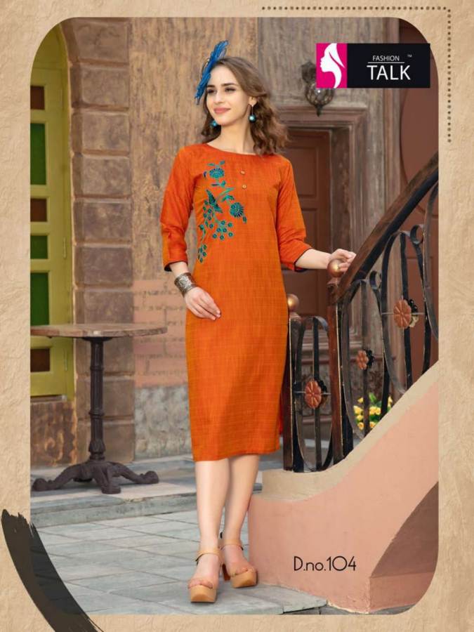 Rose Berryy By Fashion Talk Heavy Rayon Casual Wear Kurtis Catalogue