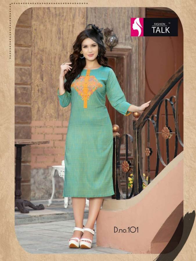 Rose Berryy By Fashion Talk Heavy Rayon Casual Wear Kurtis Catalogue