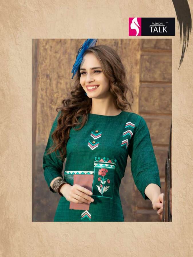 Rose Berryy By Fashion Talk Heavy Rayon Casual Wear Kurtis Catalogue
