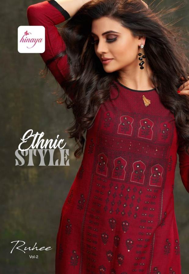 Ruhee Vol 2 By Hinaya Designer Kurtis With Plazzo Collection