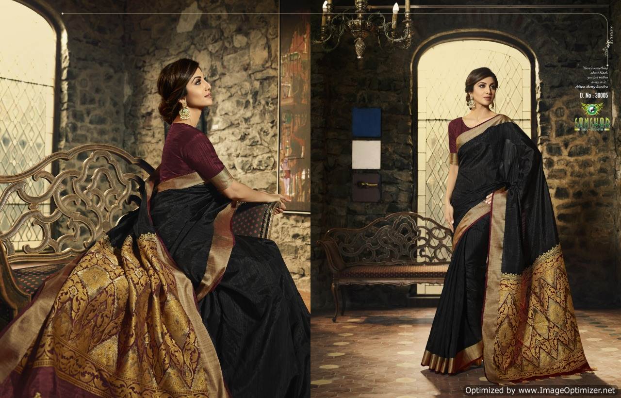 Celebrity By Sanskar Designer Silk Bollywood Saree Collection