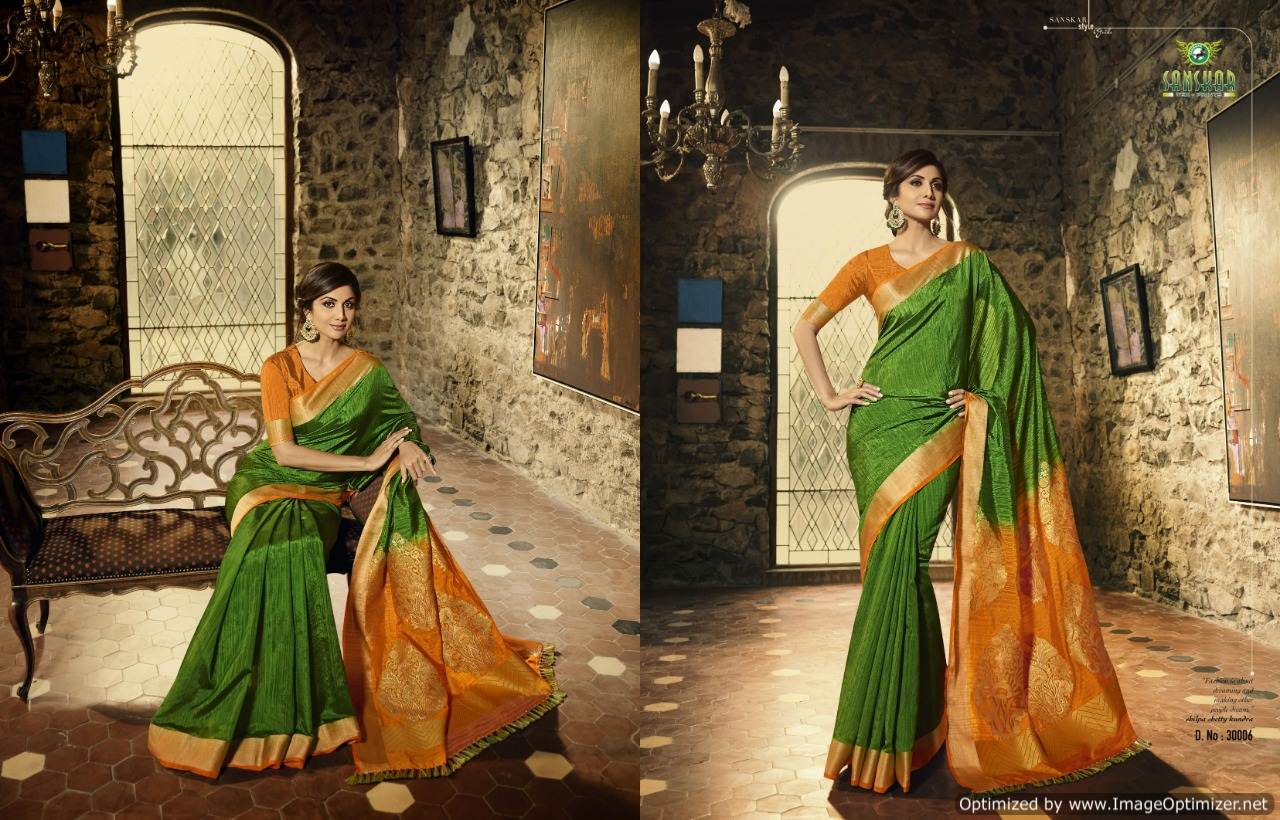 Celebrity By Sanskar Designer Silk Bollywood Saree Collection