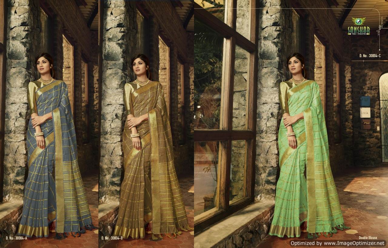 Celebrity By Sanskar Designer Silk Bollywood Saree Collection