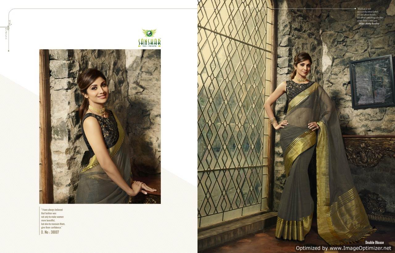 Celebrity By Sanskar Designer Silk Bollywood Saree Collection