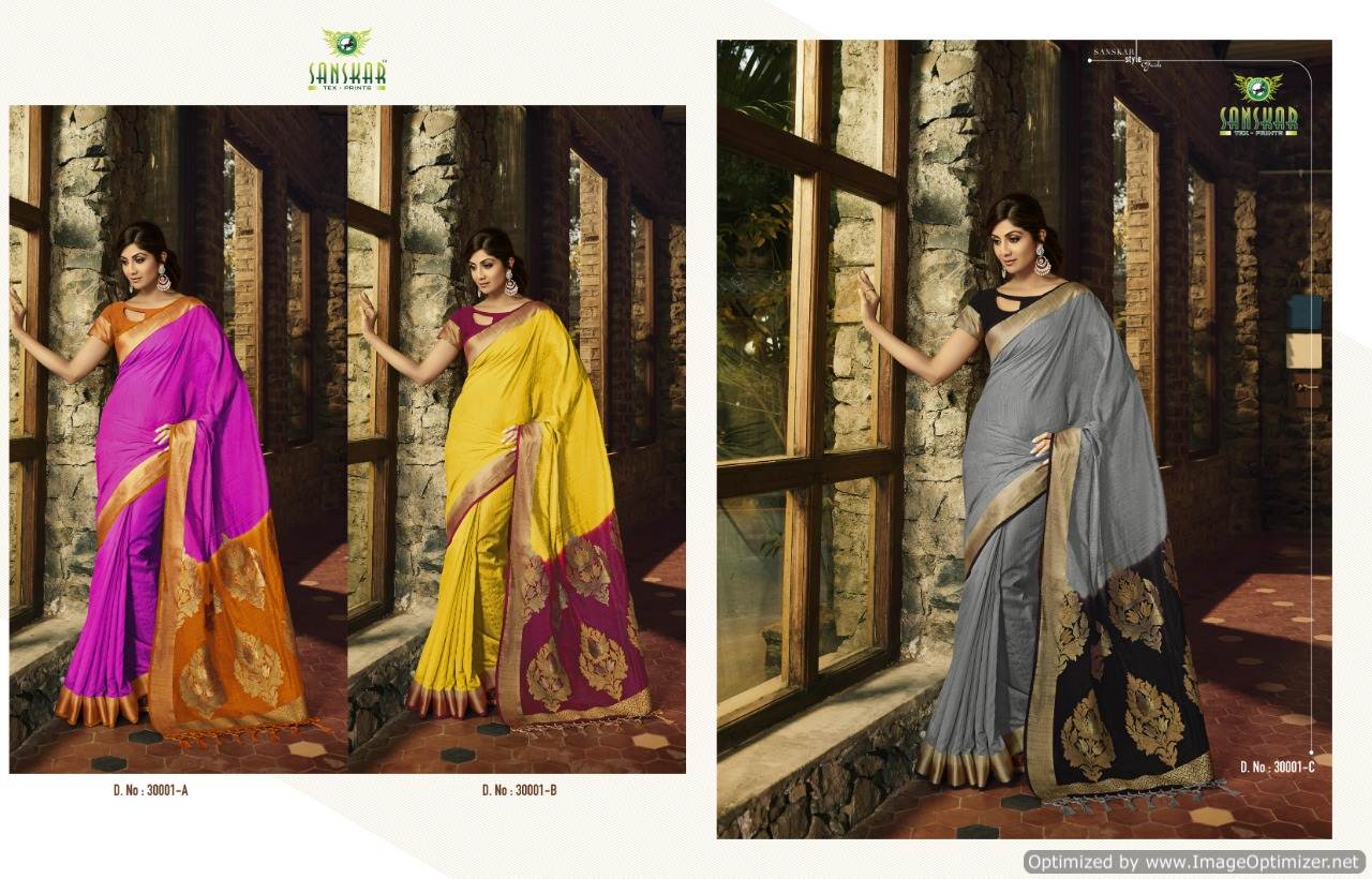 Celebrity By Sanskar Designer Silk Bollywood Saree Collection