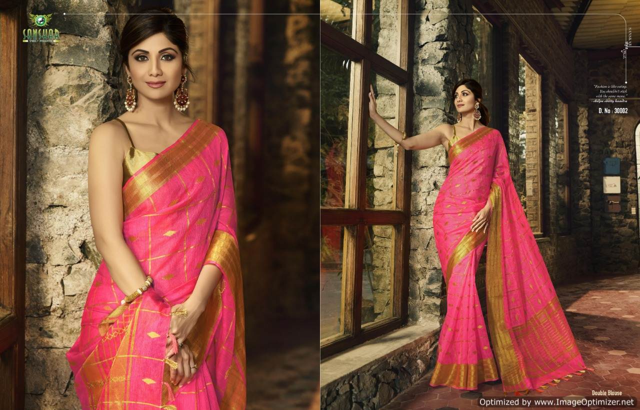 Celebrity By Sanskar Designer Silk Bollywood Saree Collection