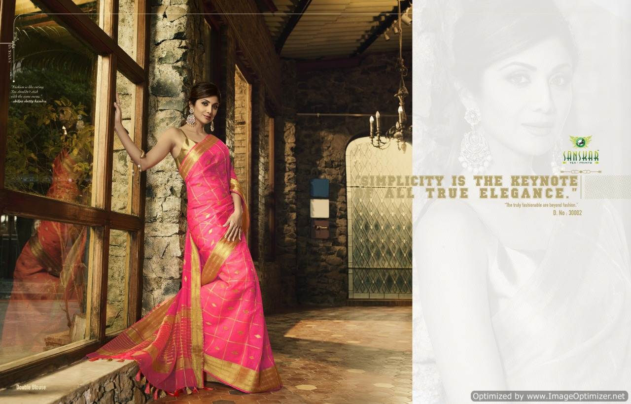 Celebrity By Sanskar Designer Silk Bollywood Saree Collection