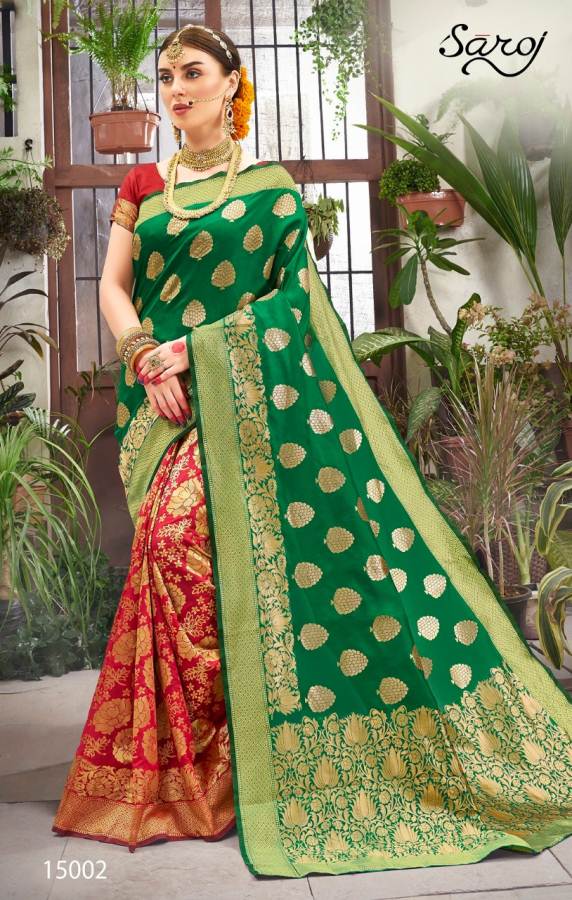 Ayushmati Banarasi Silk By Saroj Designer Saree Catalogue