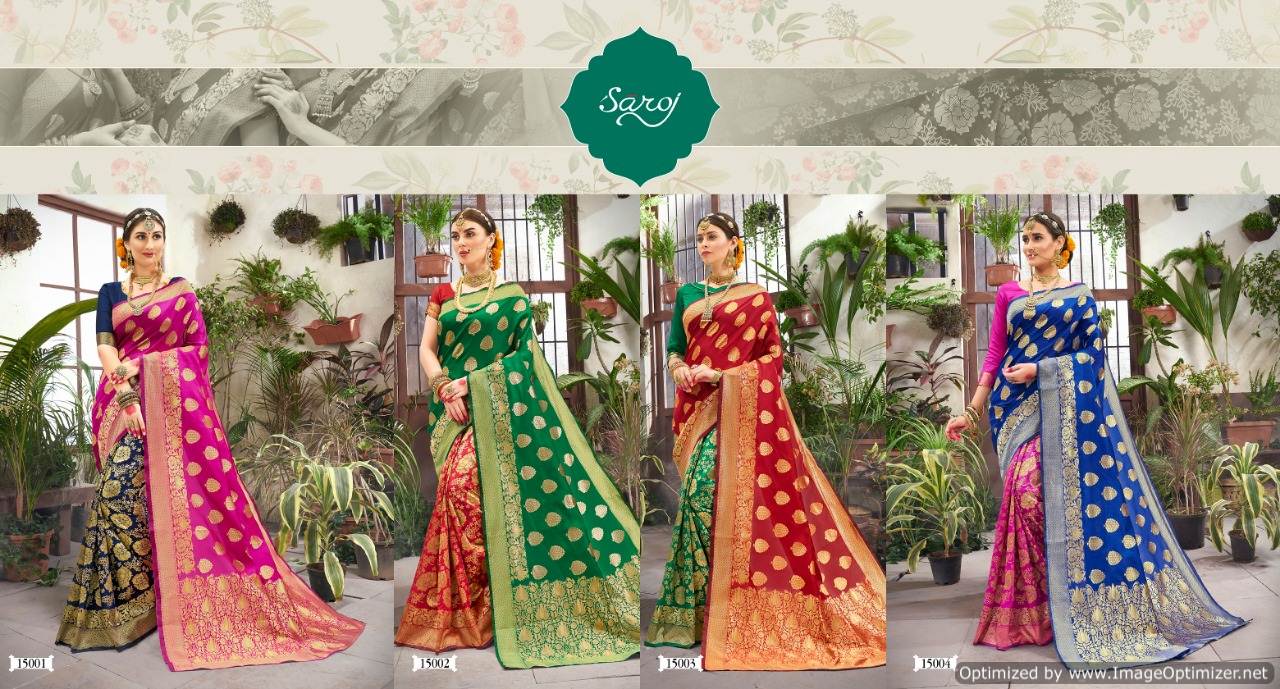 Ayushmati Banarasi Silk By Saroj Designer Saree Catalogue